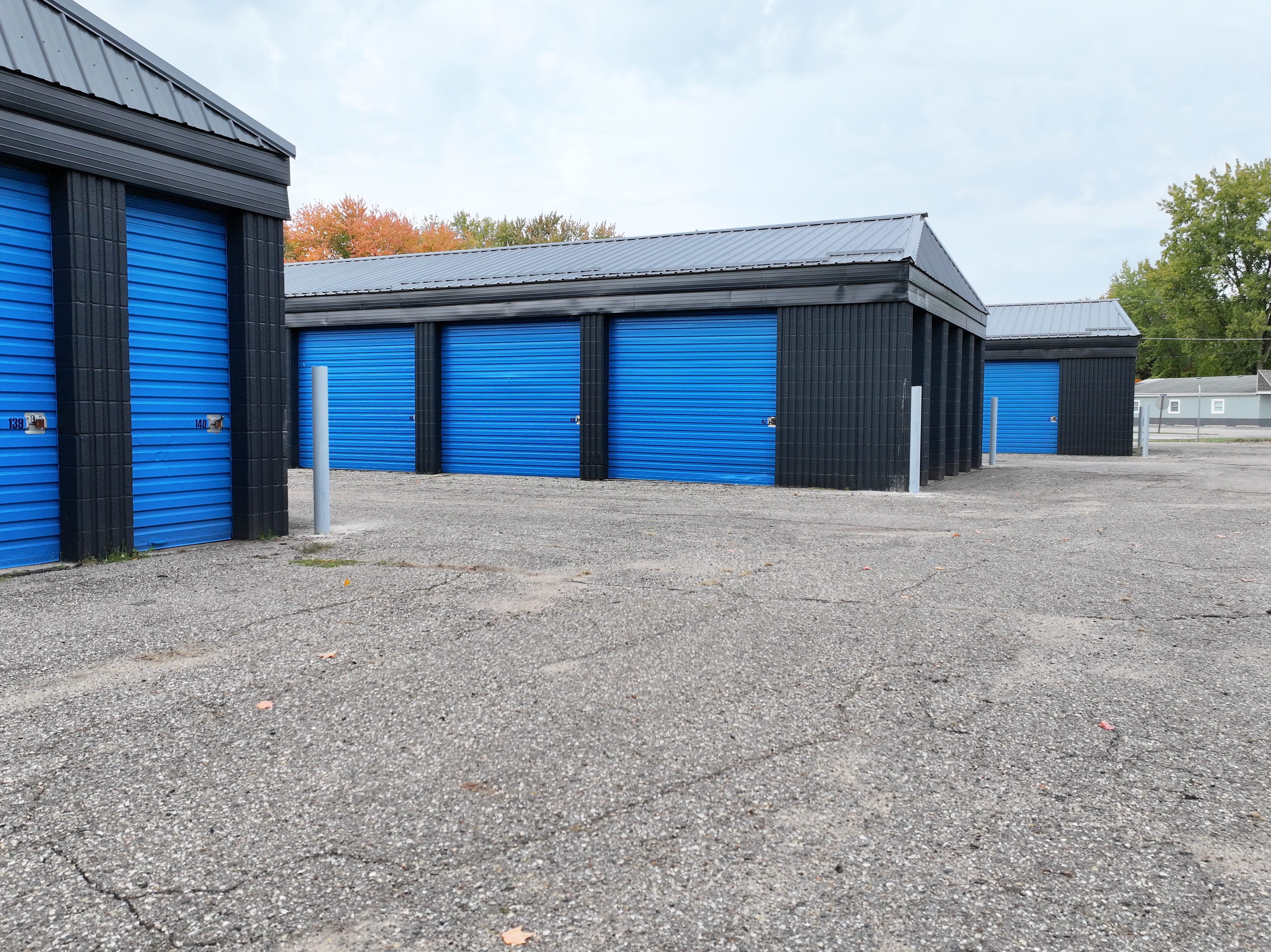 Watervliet MI self storage with clean grounds and wide asphalt drives